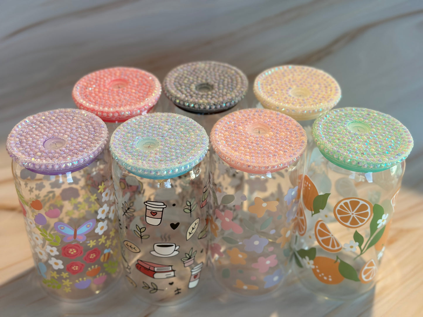 Strass-Kunststoffdeckel