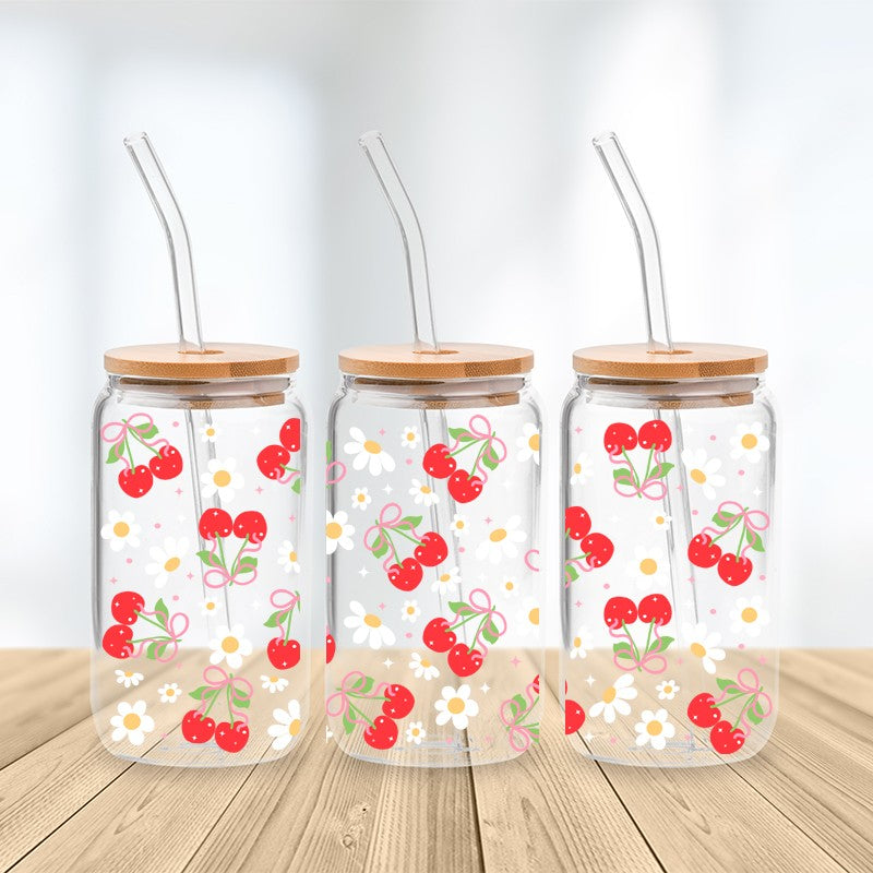 Cherry Blossom Glass Cup