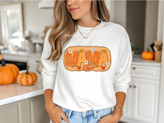 Herbst Mama Rundhalsausschnitt