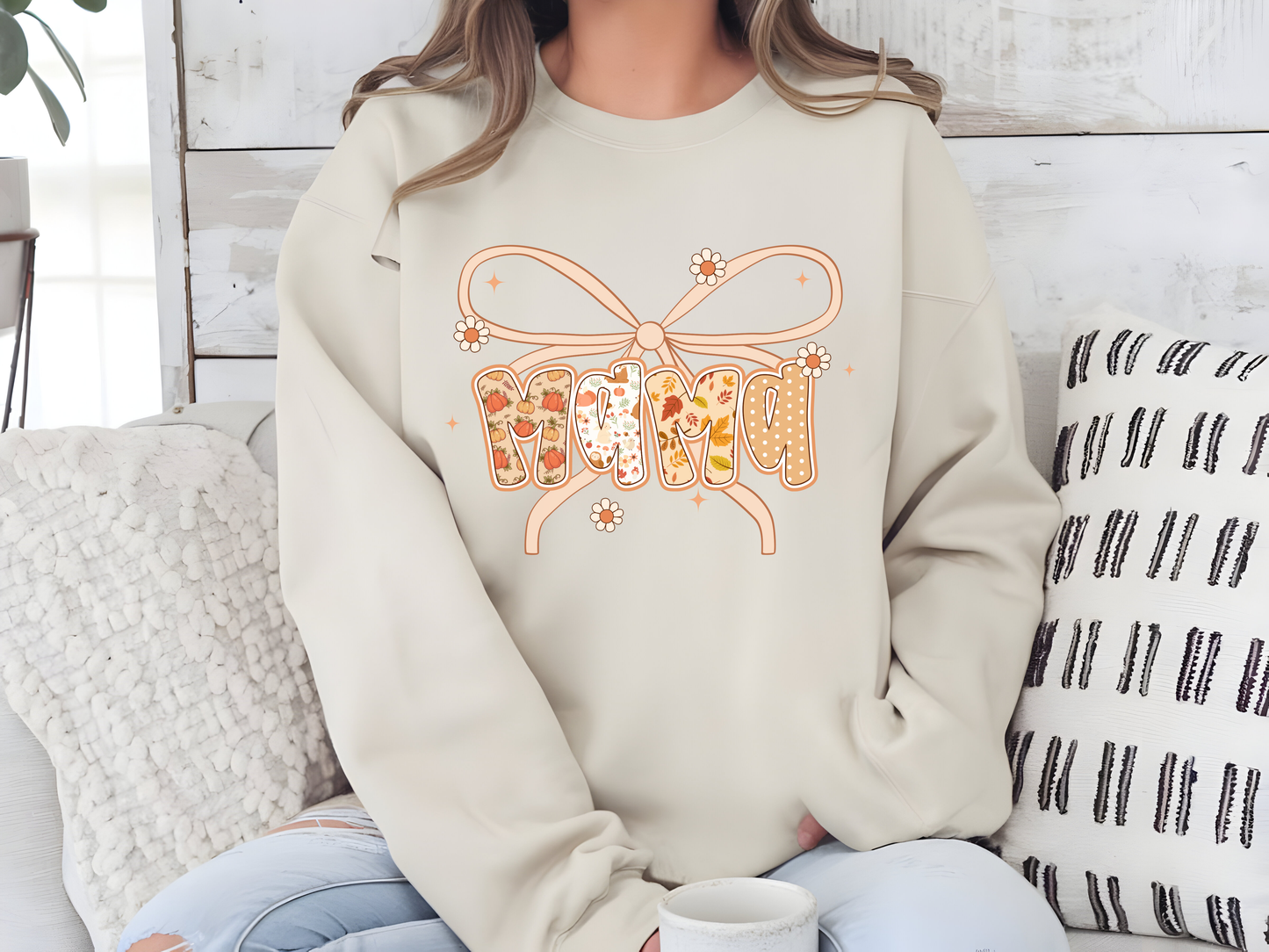 Pumpkin Spice Mama Herbst-Rundhalsausschnitt