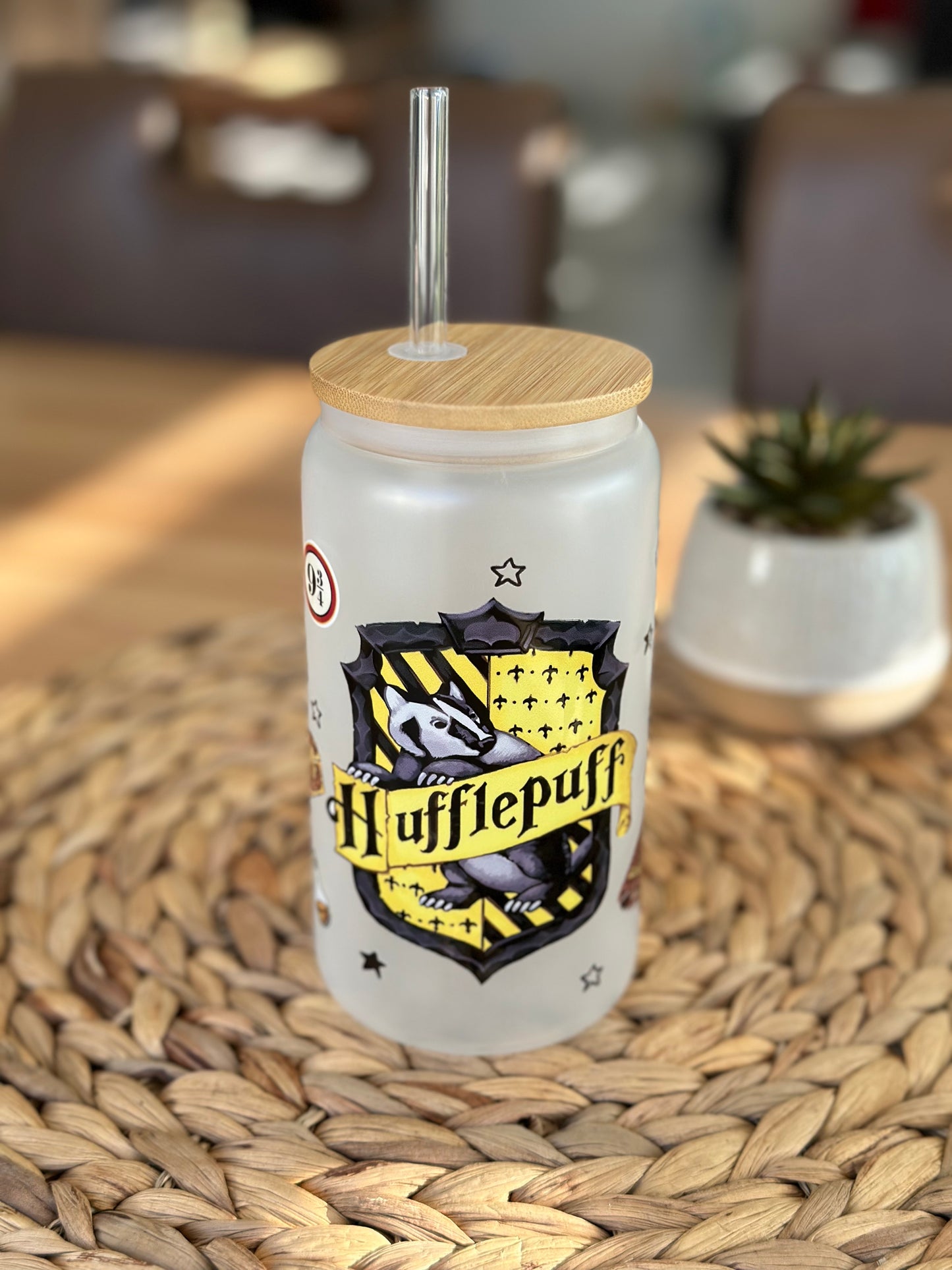 Hufflepuff Hogwarts House Glasbecher