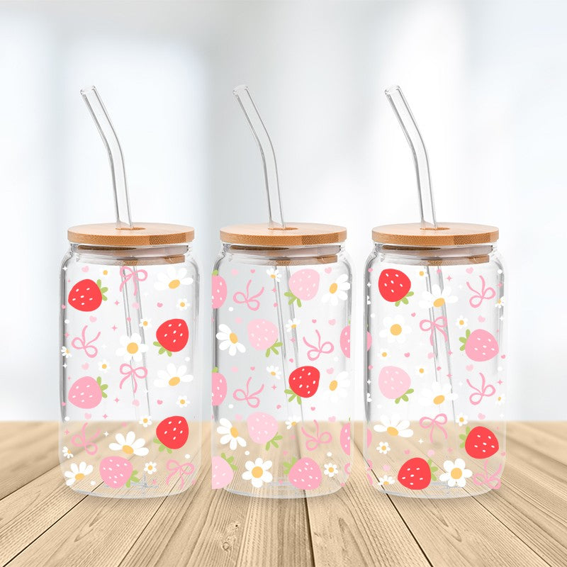 Sweet Berry Glass Cup