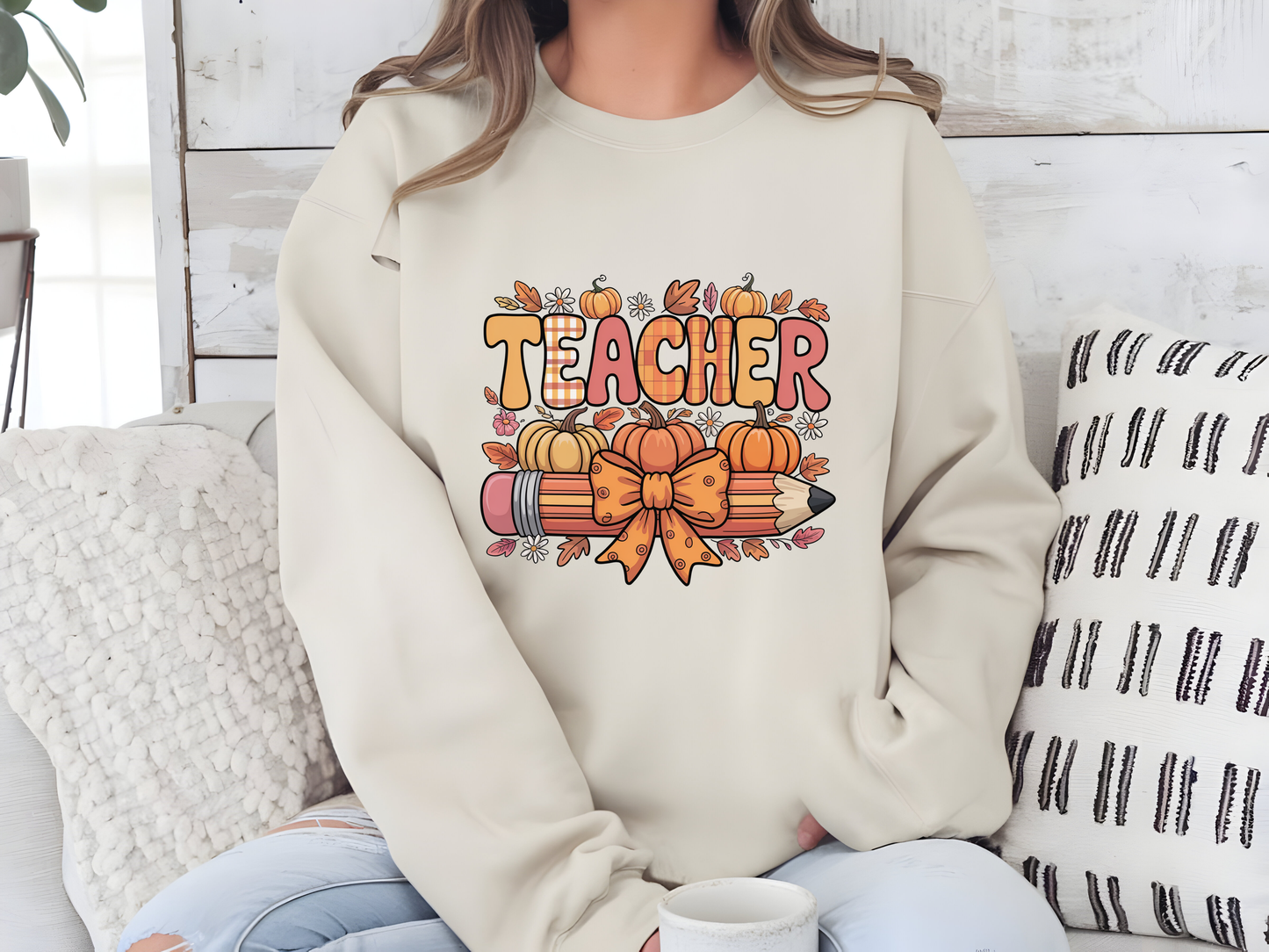 Gemütlicher Herbst-Crewneck für Lehrer