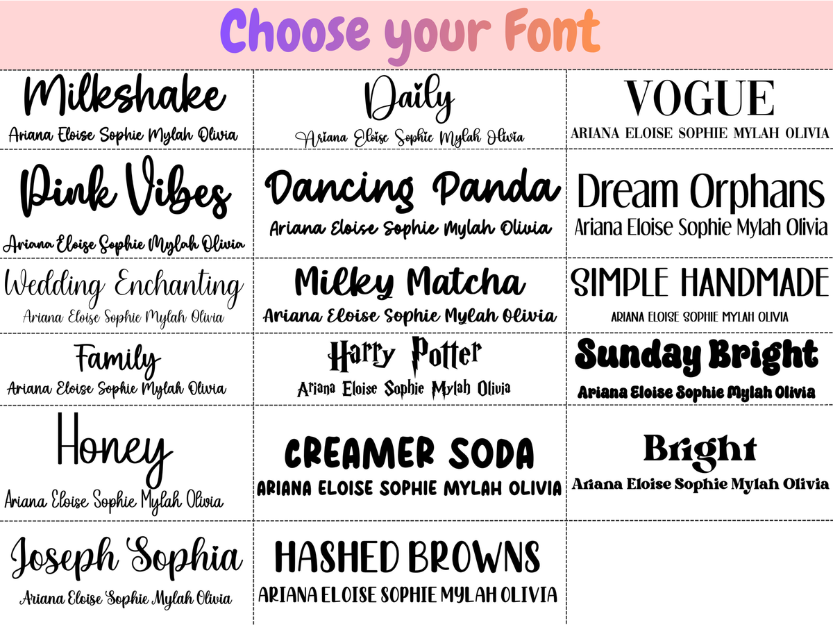 Personalized Glass Cup | Custom Name + Choose Your Design