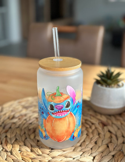 Stitch-o'-Laternen-Glasbecher