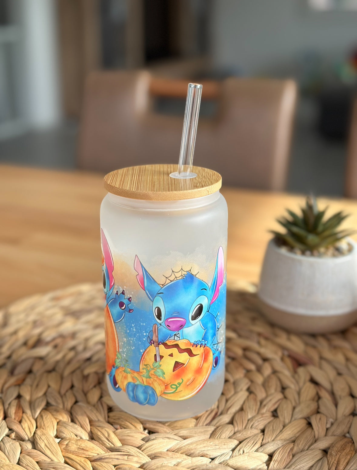 Stitch-o'-Laternen-Glasbecher
