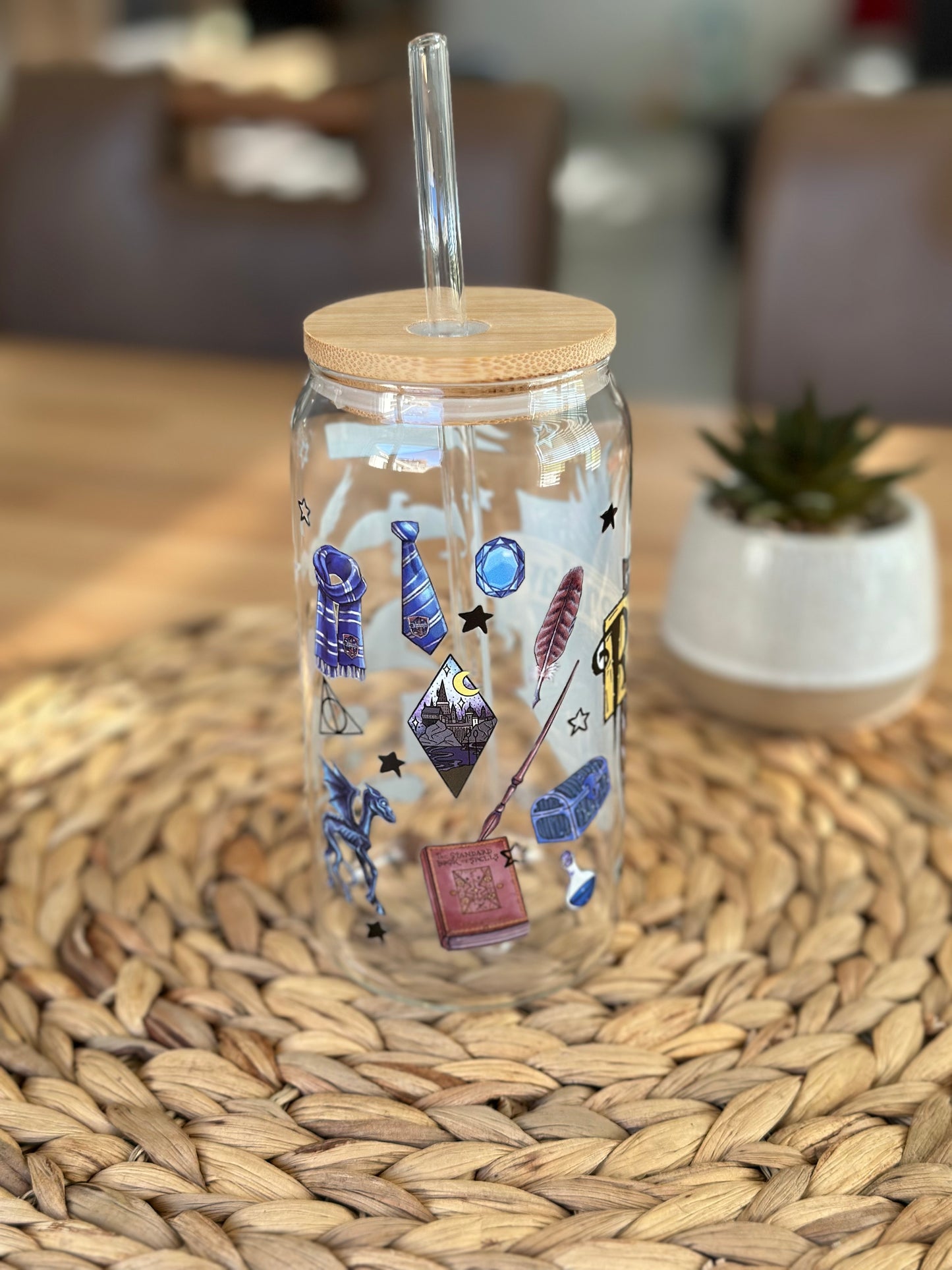 Ravenclaw Hogwarts House Glass Cup