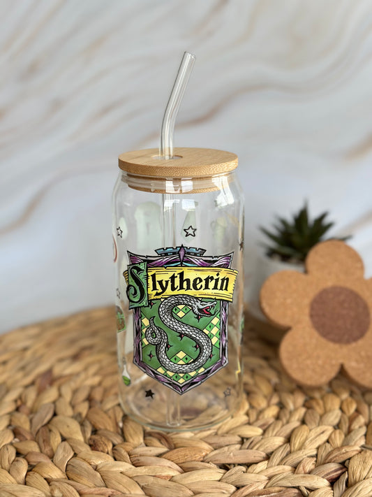 Slytherin Hogwarts House Glasbecher
