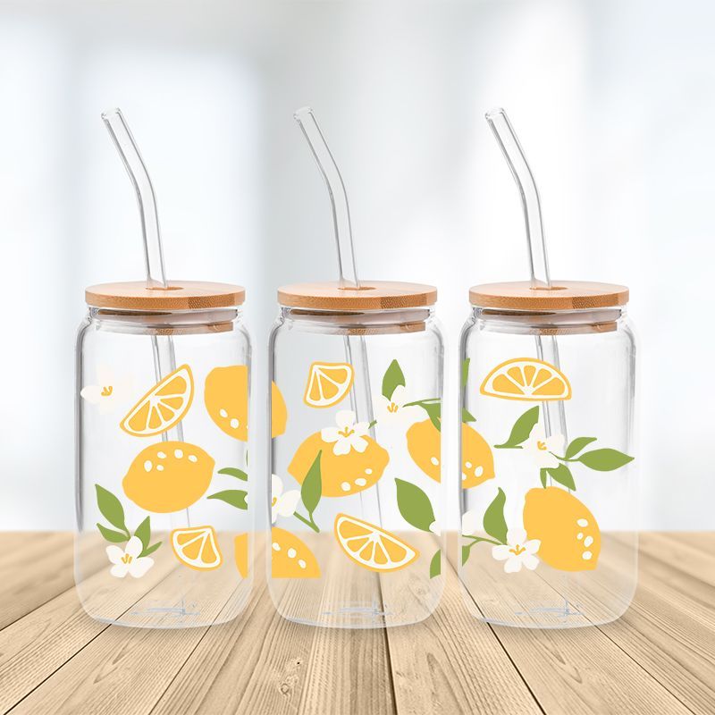 Lemon Blossom Glass Cup