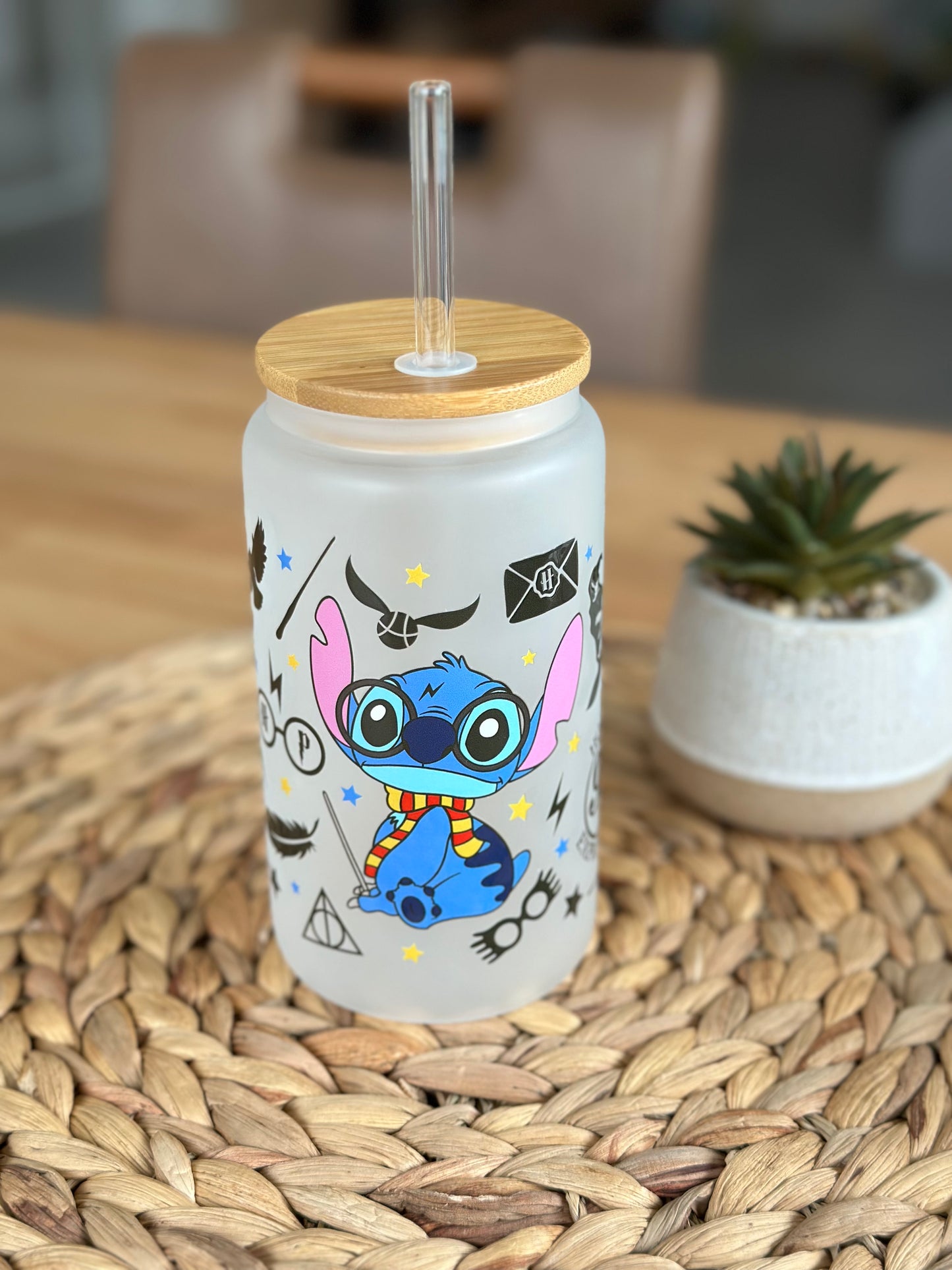 Wizard Stitch Glass Cup