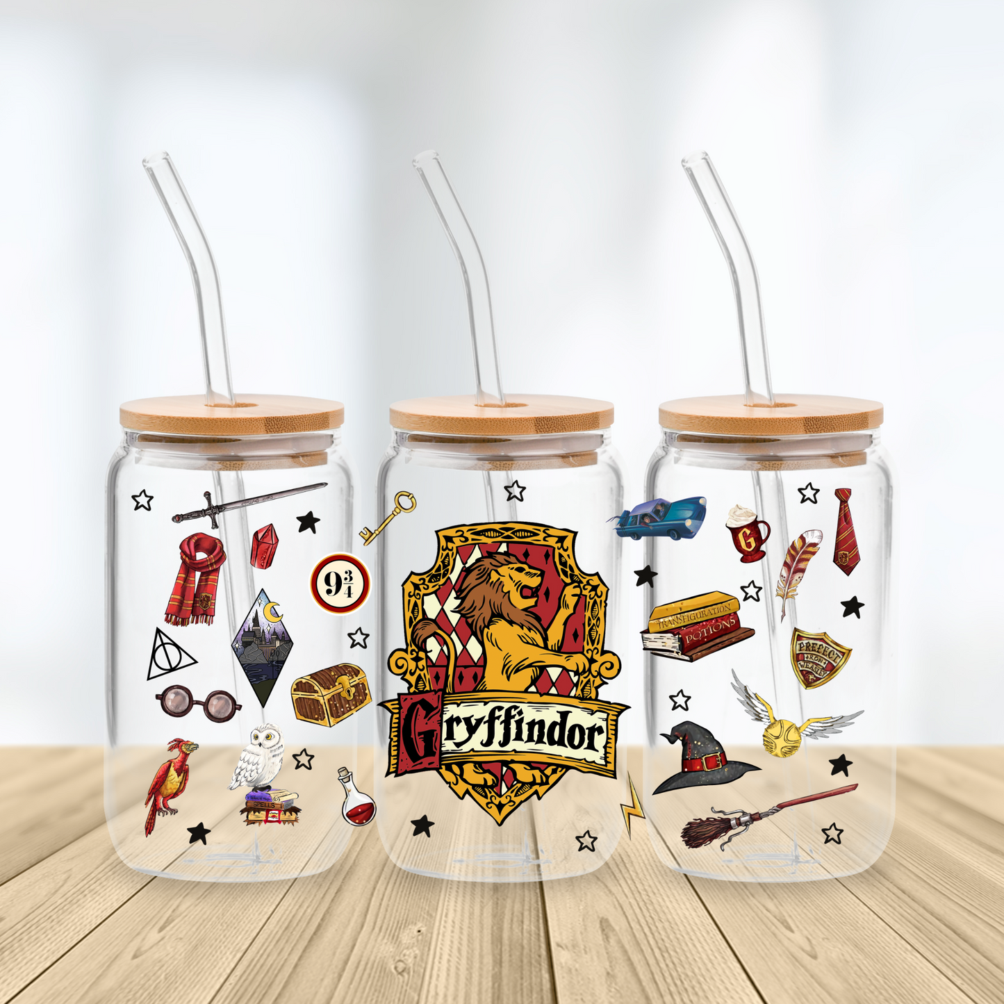 Gryffindor Hogwarts House Glasbecher