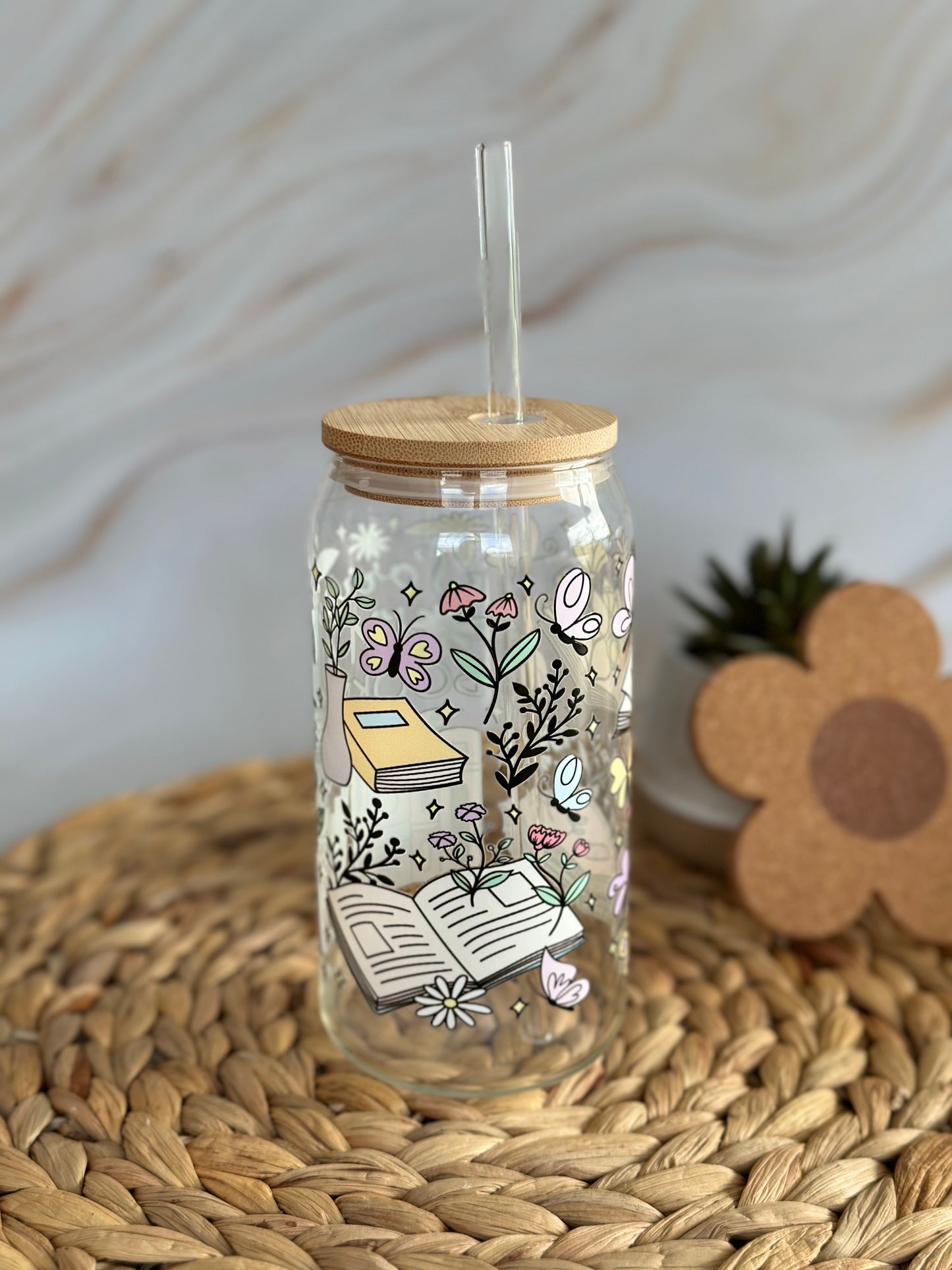 Sorry I'm All Booked Up Glass Cup