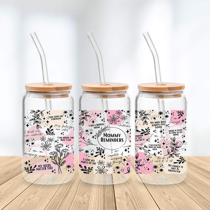 Mommy Reminders Glass Cup