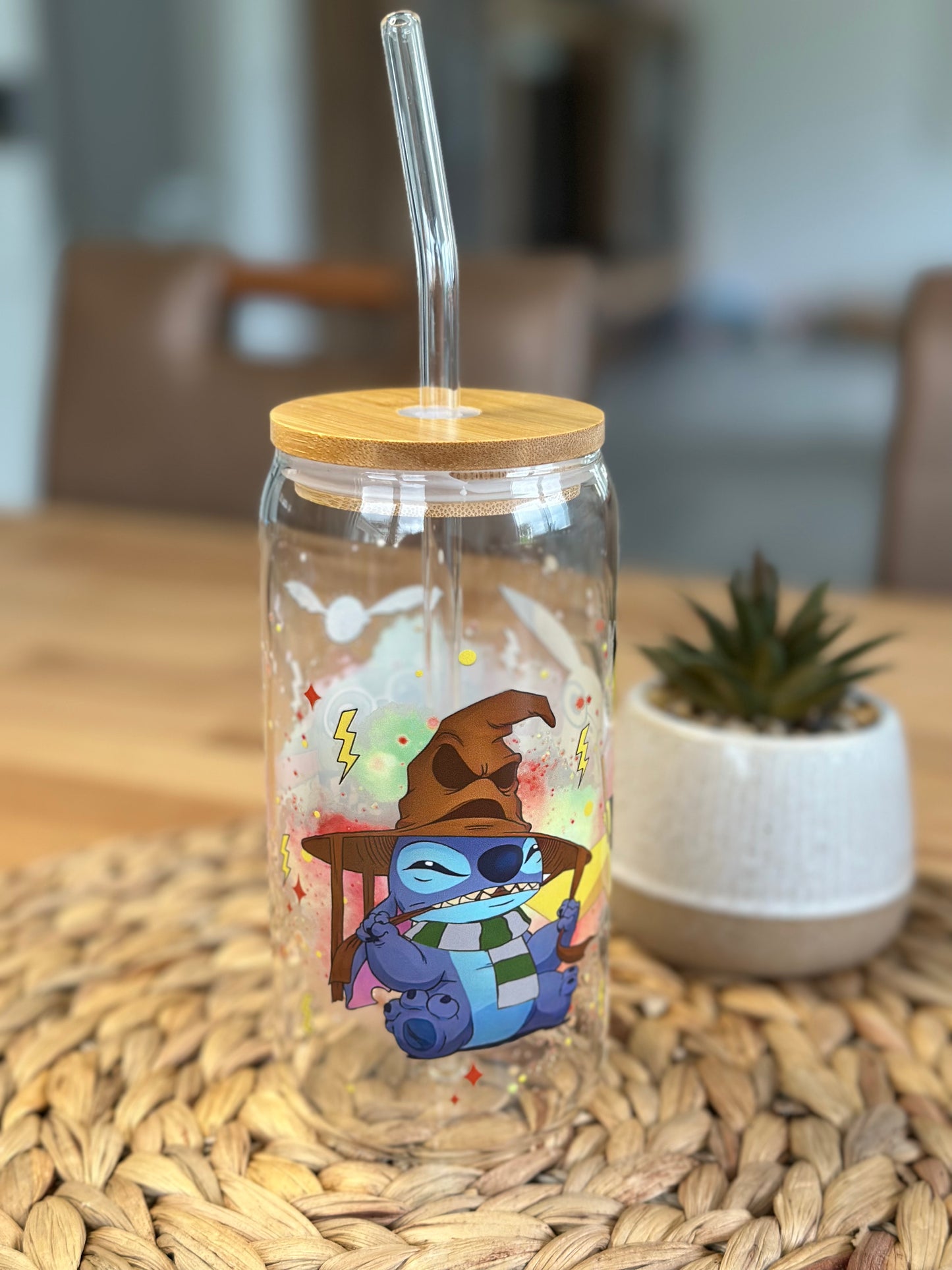 Enchanted Hogwarts Trio Glasbecher
