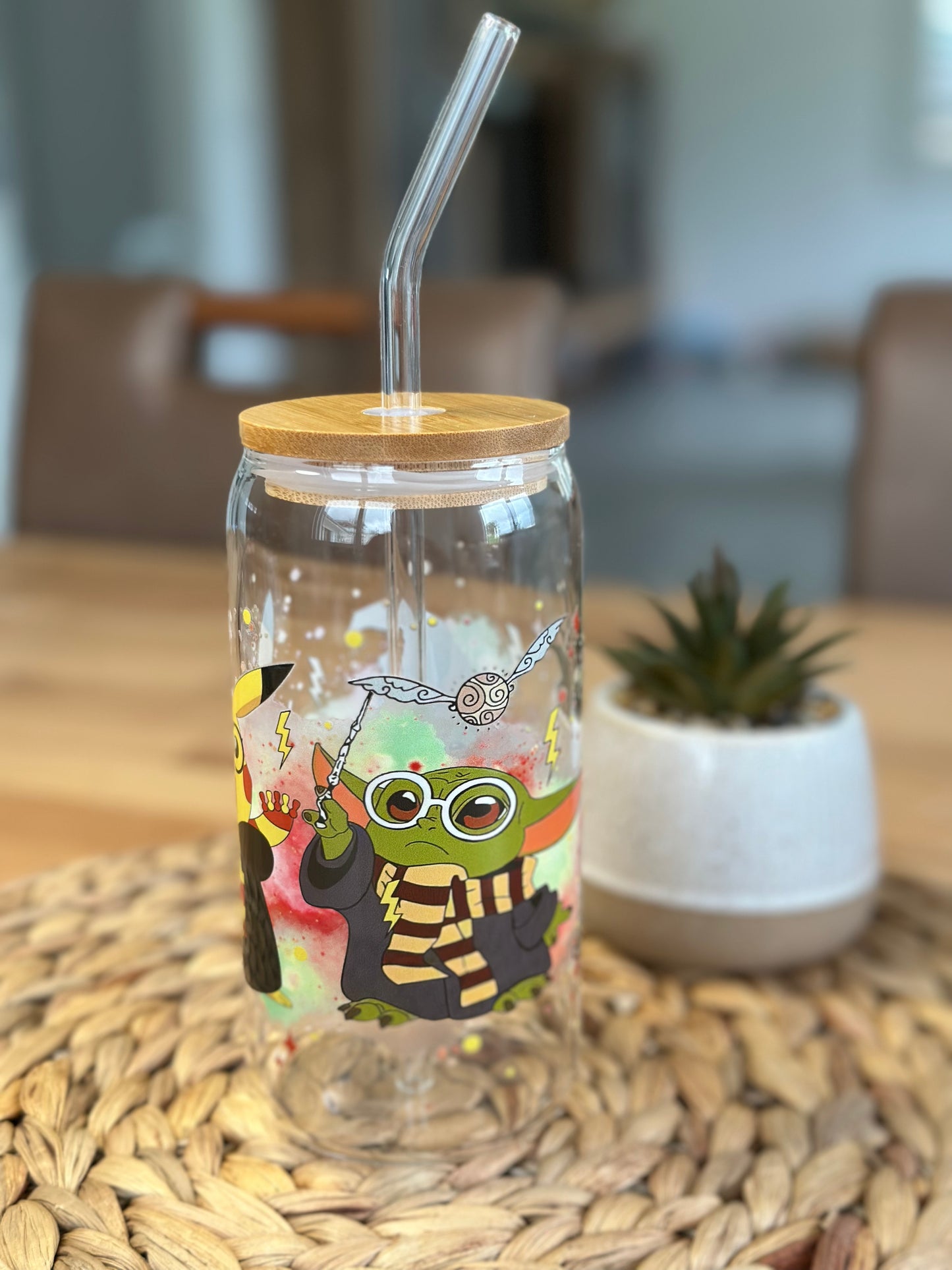 Enchanted Hogwarts Trio Glasbecher