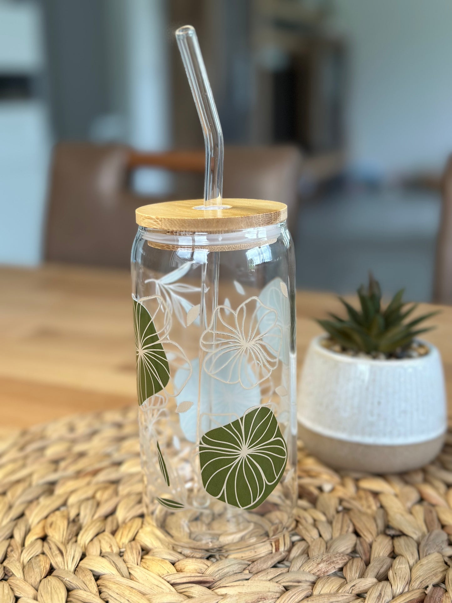 Enchanted Forest Blooms Glasbecher