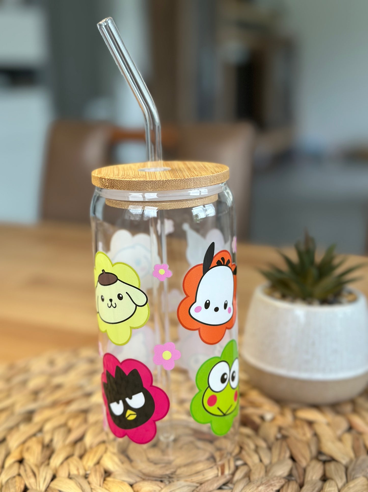 Sanrio Flower Garden Glasbecher