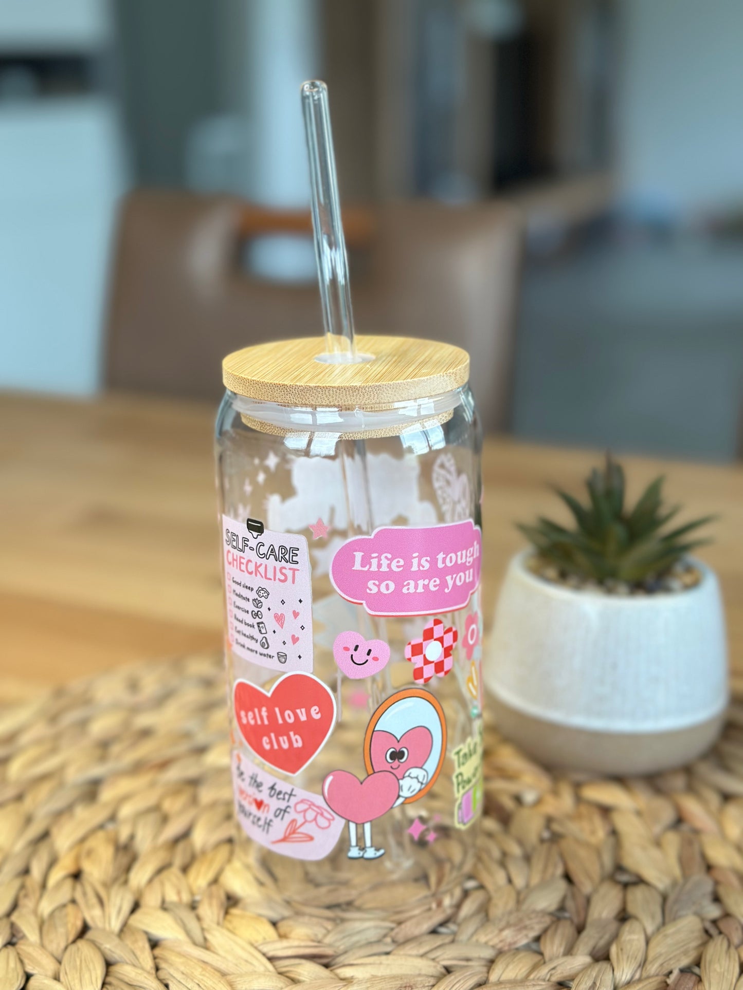 Self Love Glasbecher