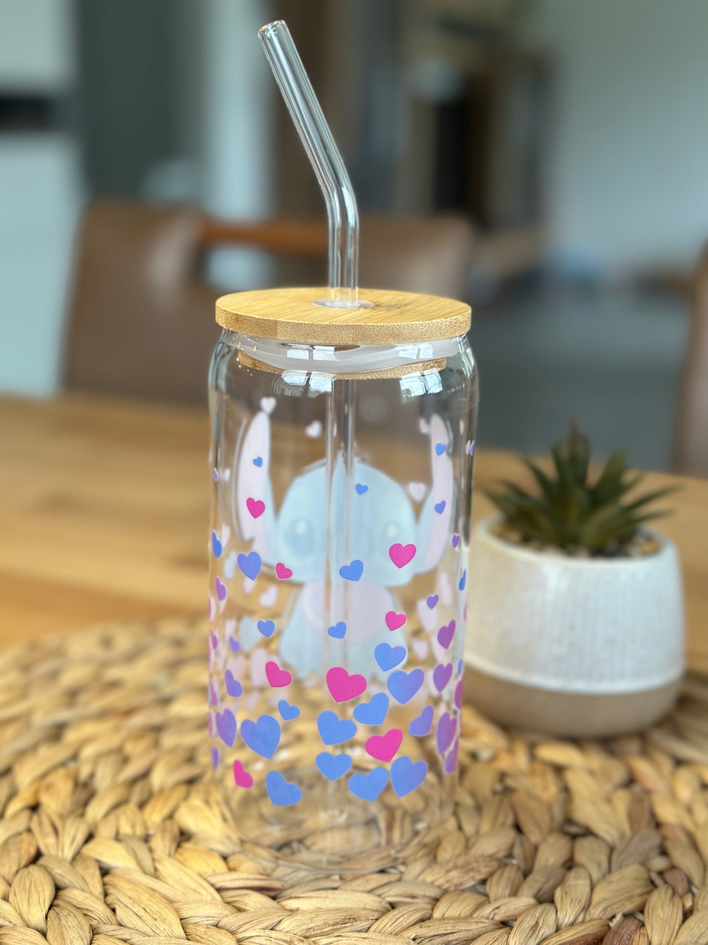 Stitch's Heartfelt Bliss Glasbecher