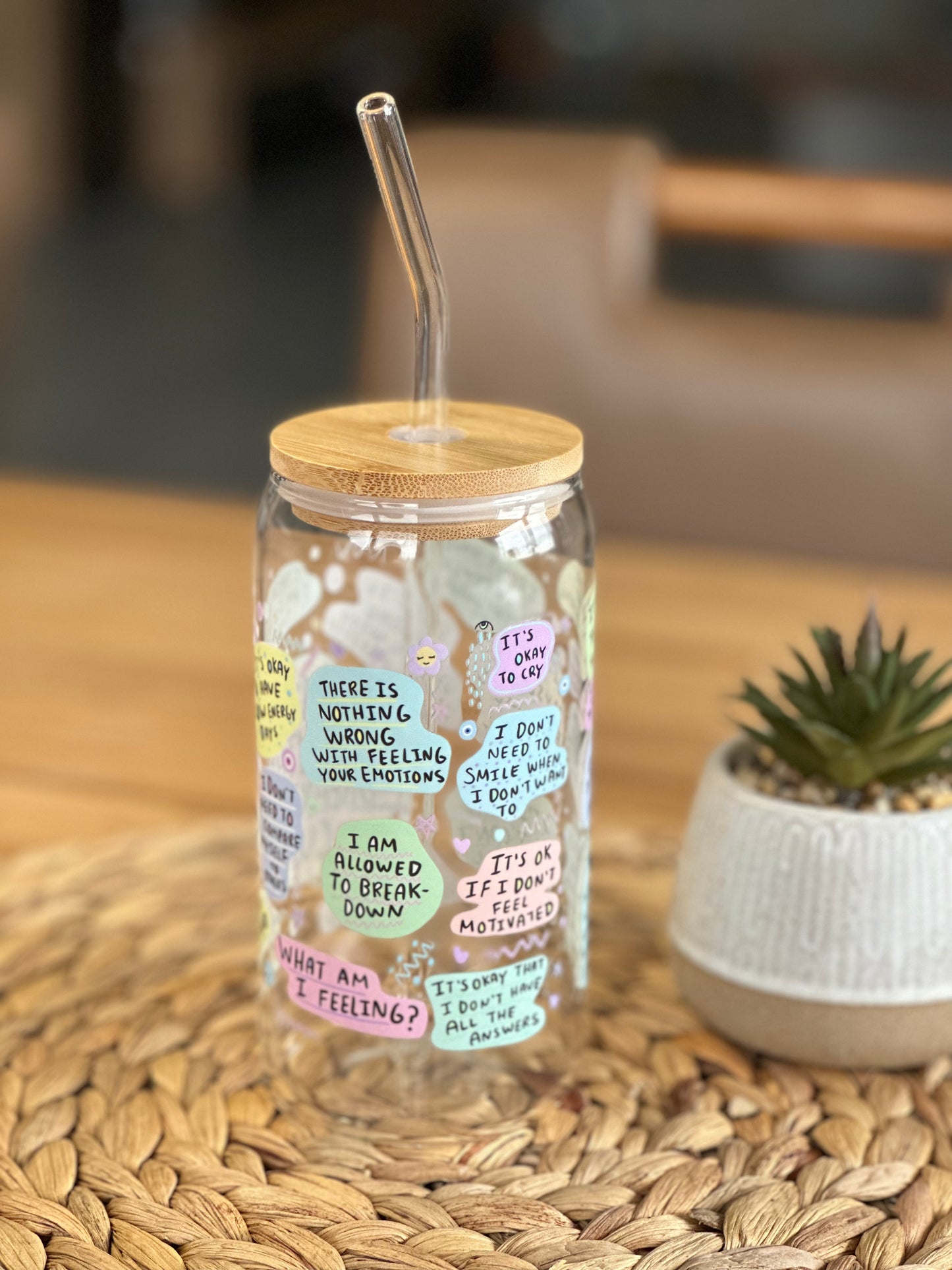 Mental Breakdown Glass Cup