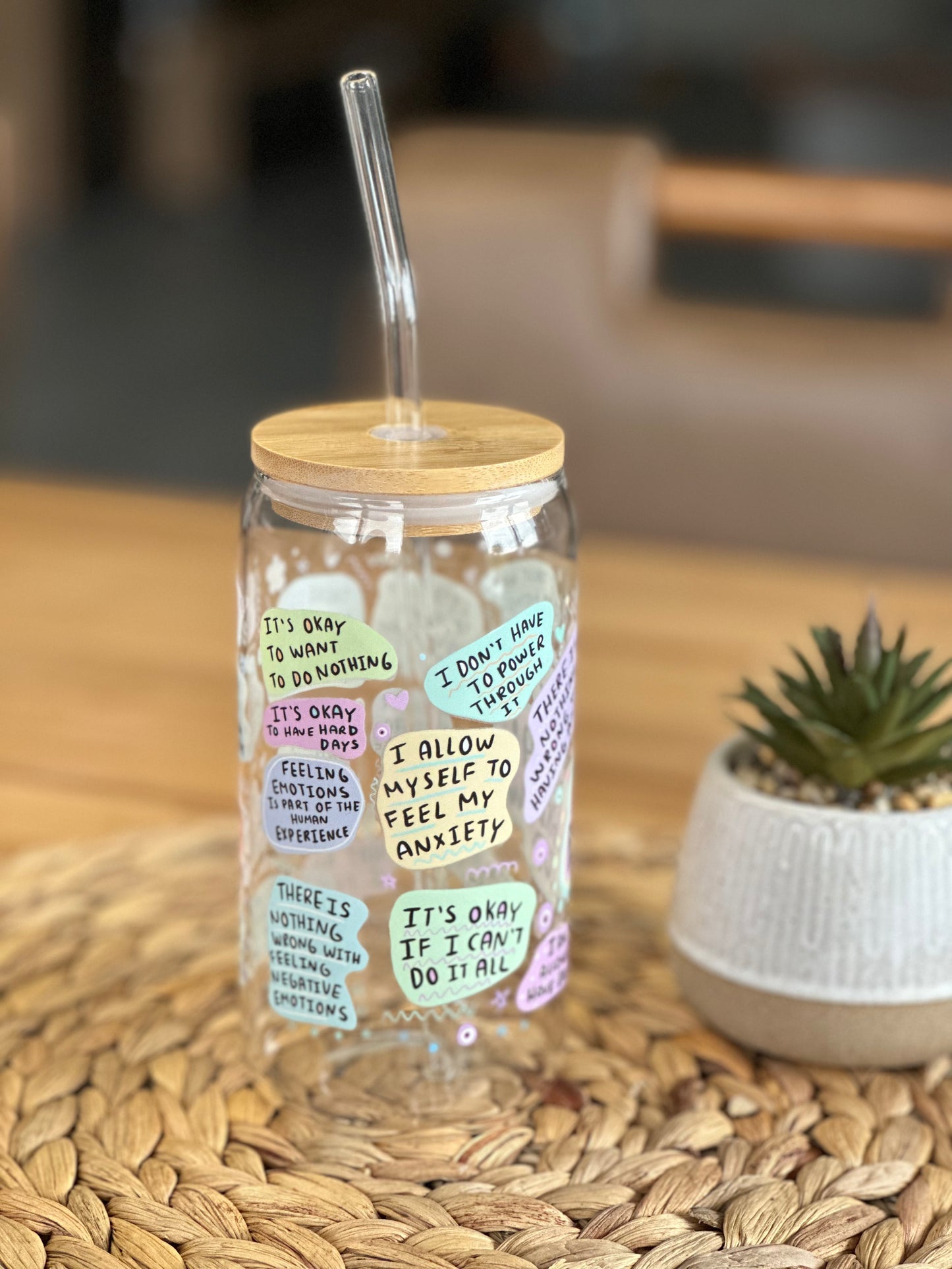 Mental Breakdown Glass Cup