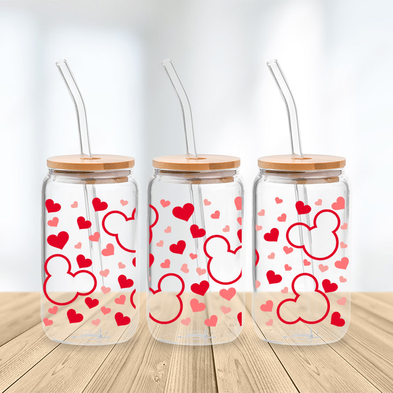 Mickey's Heart Haven Glasbecher