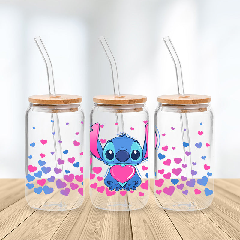 Stitch's Heartfelt Bliss Glasbecher