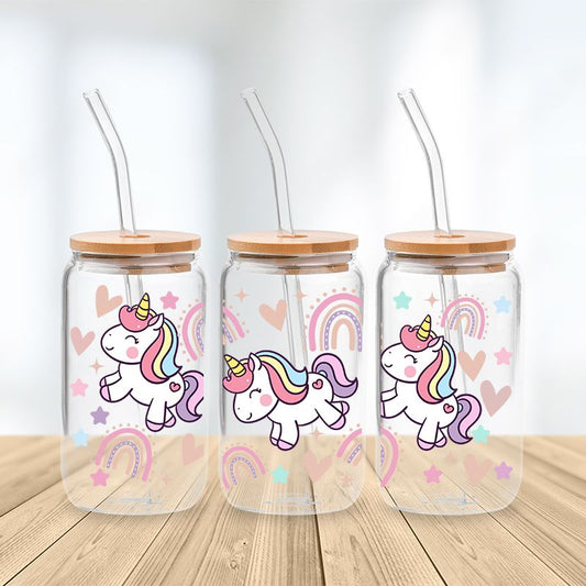 Unicorn Glass cup for Kids