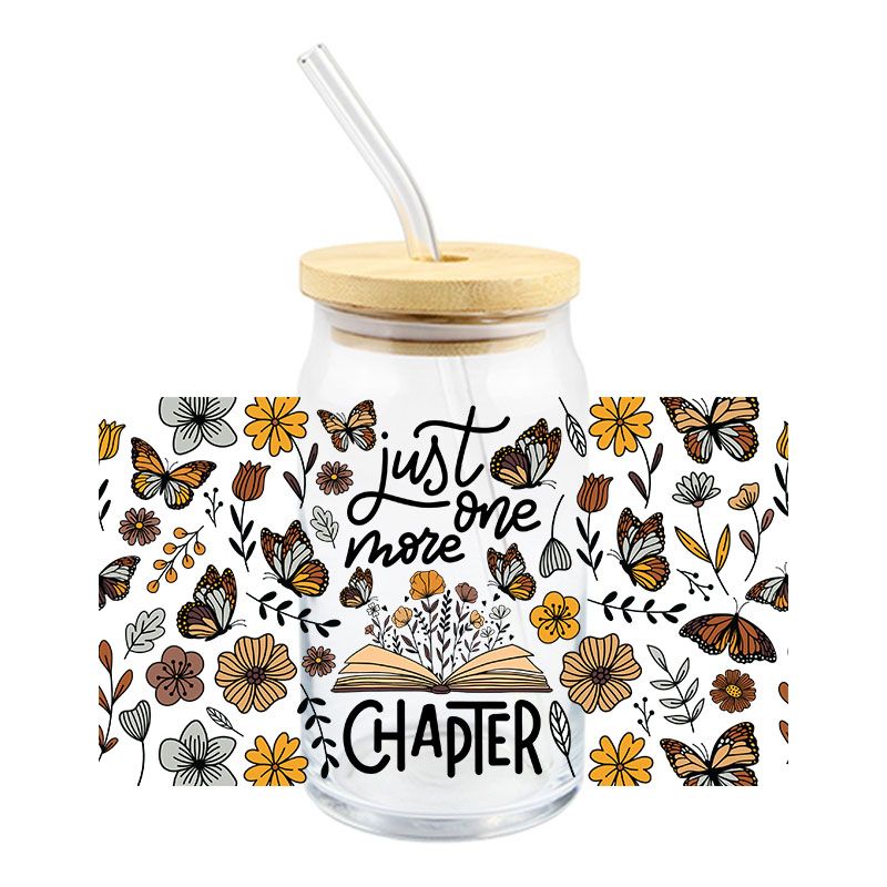 Just one more chapter Glass cup