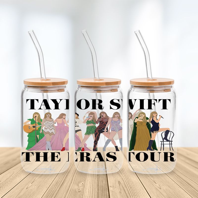 Taylor Swift The Eras Tour 2024 Glass Cup