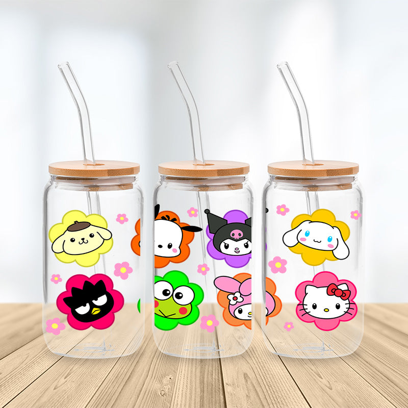 Sanrio Flower Garden Glasbecher