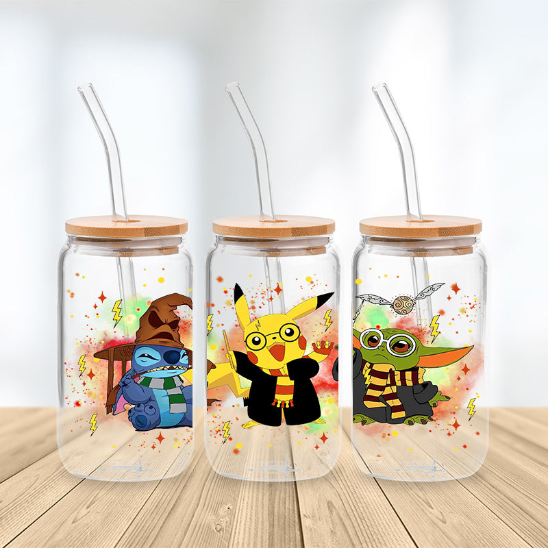 Enchanted Hogwarts Trio Glasbecher