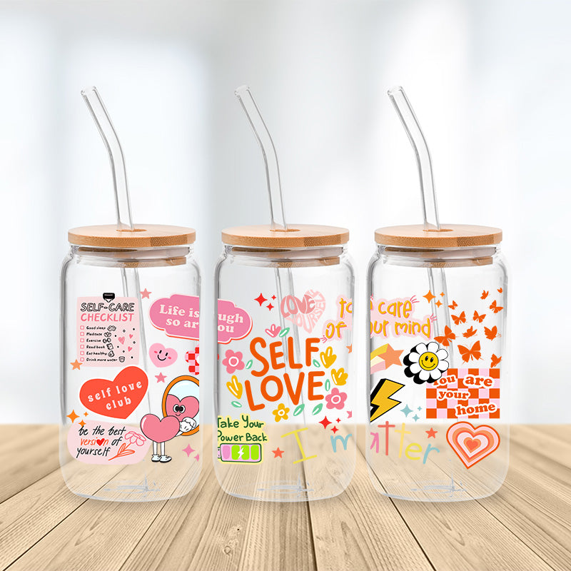 Self Love Glasbecher