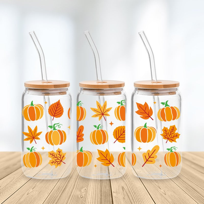 Blooming Pumpkin Spice Tasse en verre