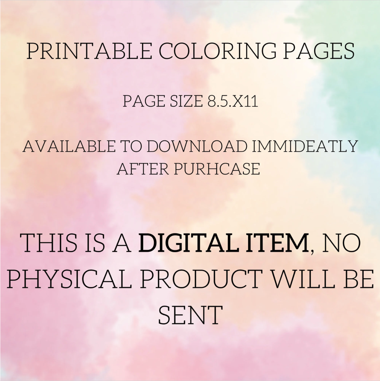 Cute Animal Coloring pages for Kids, 60 printable coloring pages for kids, Kids coloring book, Animal colouring book