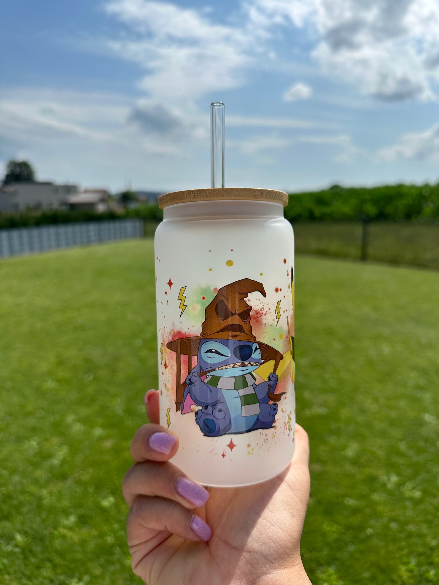 Enchanted Hogwarts Trio Glasbecher