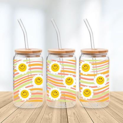 Summer Bloom Glass Cup