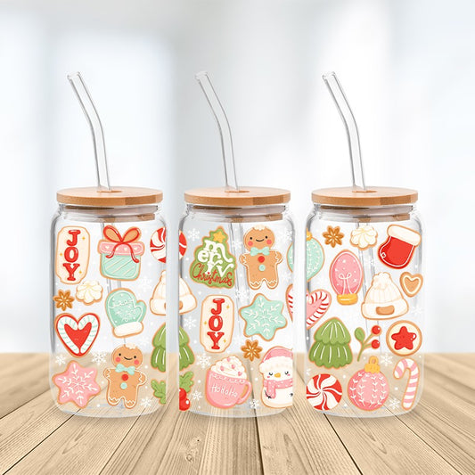 Sweet Like Christmas Glass Cup