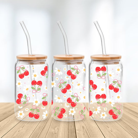 Cherry Blossom Glass Cup