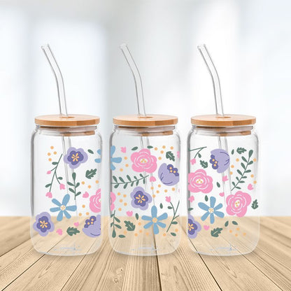 Botanical Bliss Glass Cup