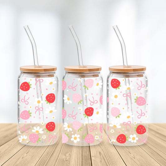 Sweet Berry Glass Cup