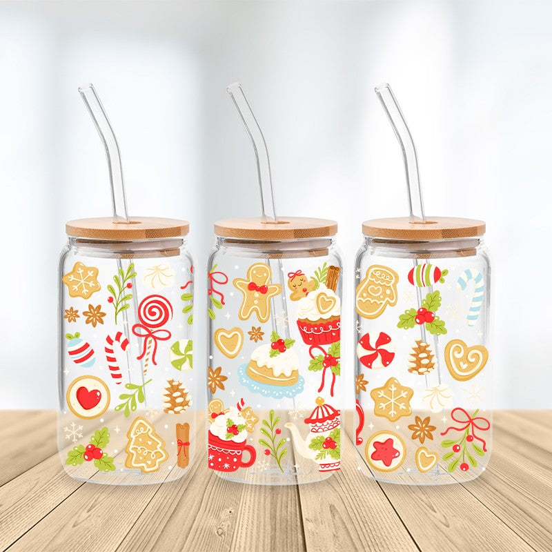 Sweet Holiday Dreams Glass Cup **PREORDER**