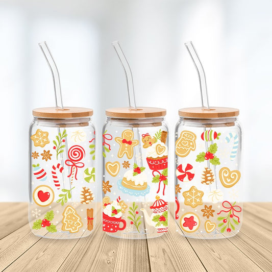 Sweet Holiday Dreams Glass Cup