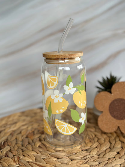 Lemon Blossom Glass Cup