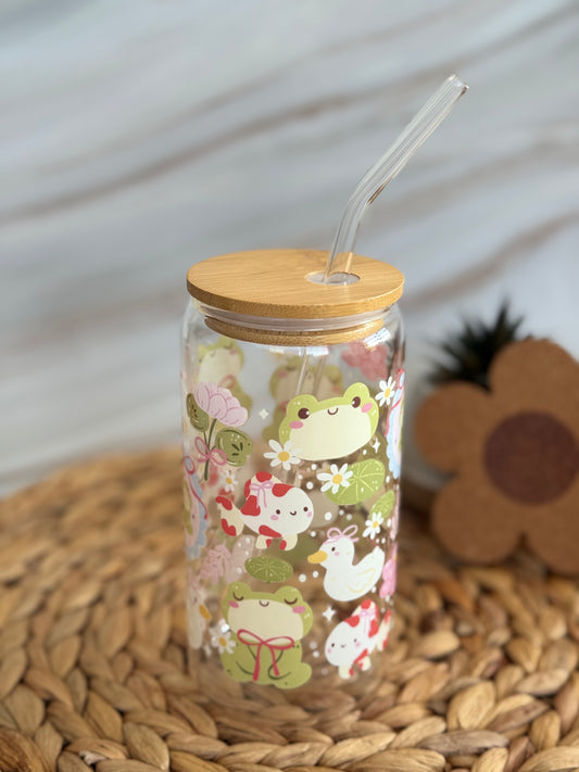 Koi Pond Dreams Glass Cup