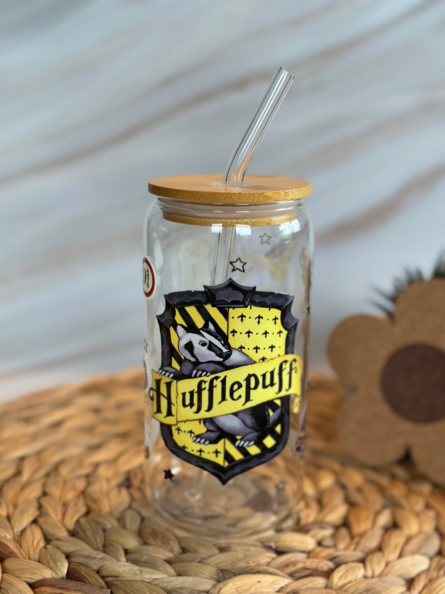 Hufflepuff Hogwarts House Glass Cup