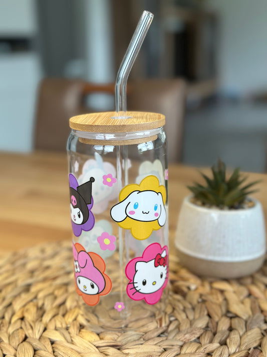 Sanrio Flower Garden Glasbecher