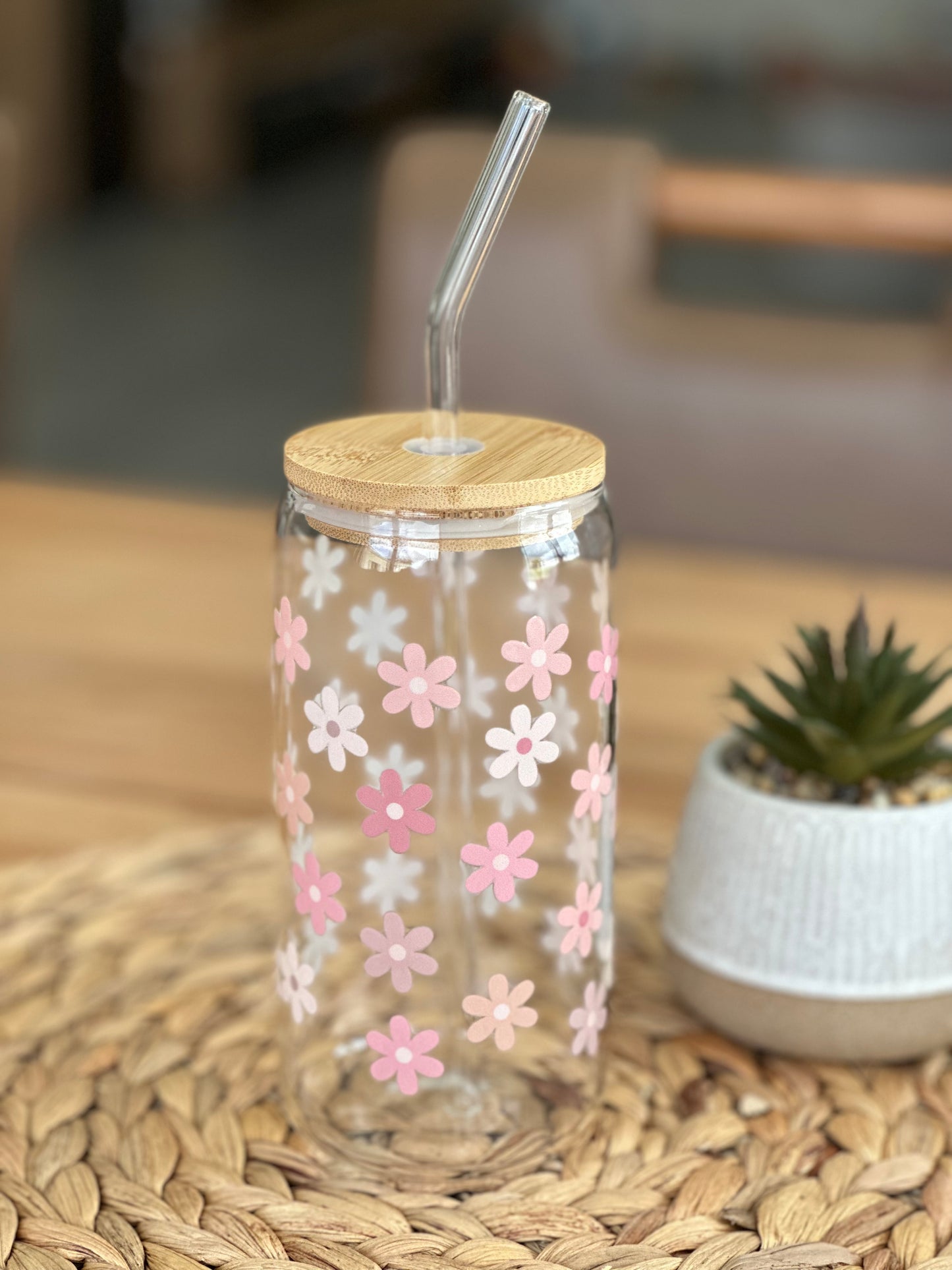 Floral Fantasy Glass Cup