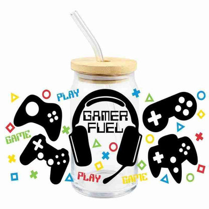 Gamer Fuel Glass cup for Kids