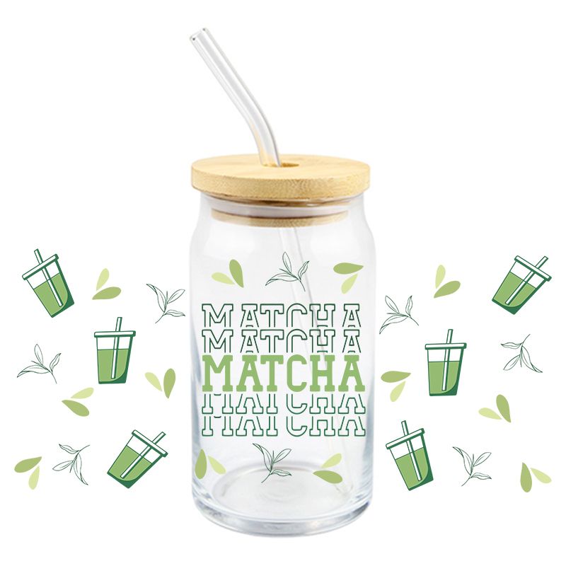 Matcha Lover Glass Cup